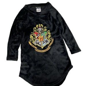 PJammy Harry Potter Girls 6 Hogwarts Houses Crest Raglan Pajama Nightgown Warm